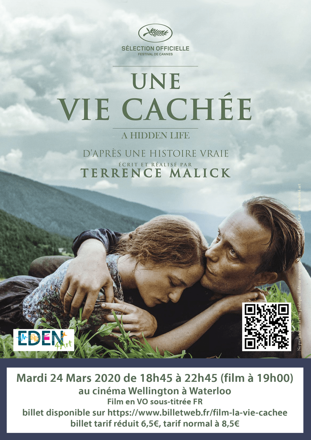 une vie cachée 24 mars film VO